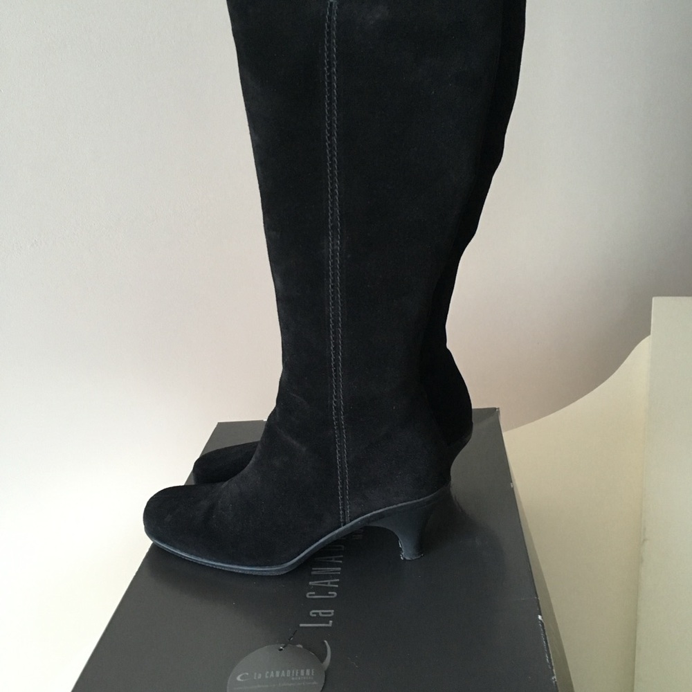 La Canadienne Elegant Black Heeled Boots
